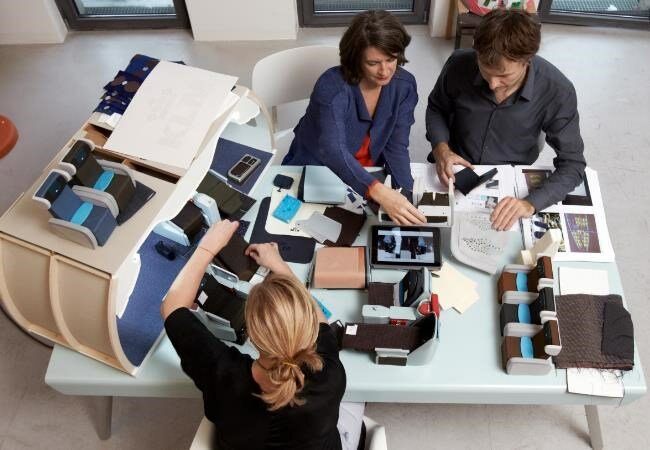 Eco-friendly DESSO Wilton carpet in KLM's Dreamliner